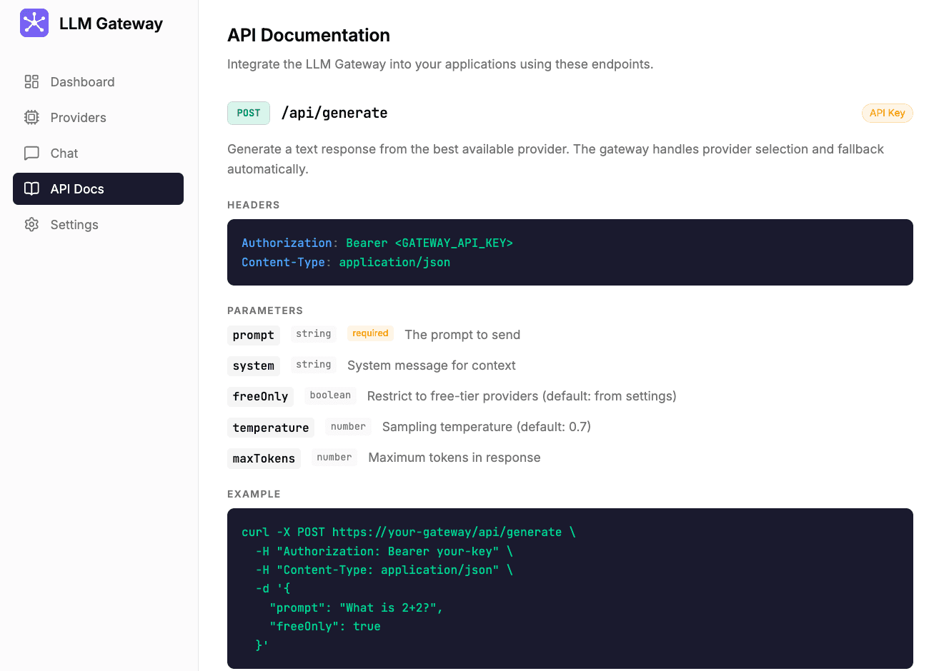 LLM Gateway screenshot 4